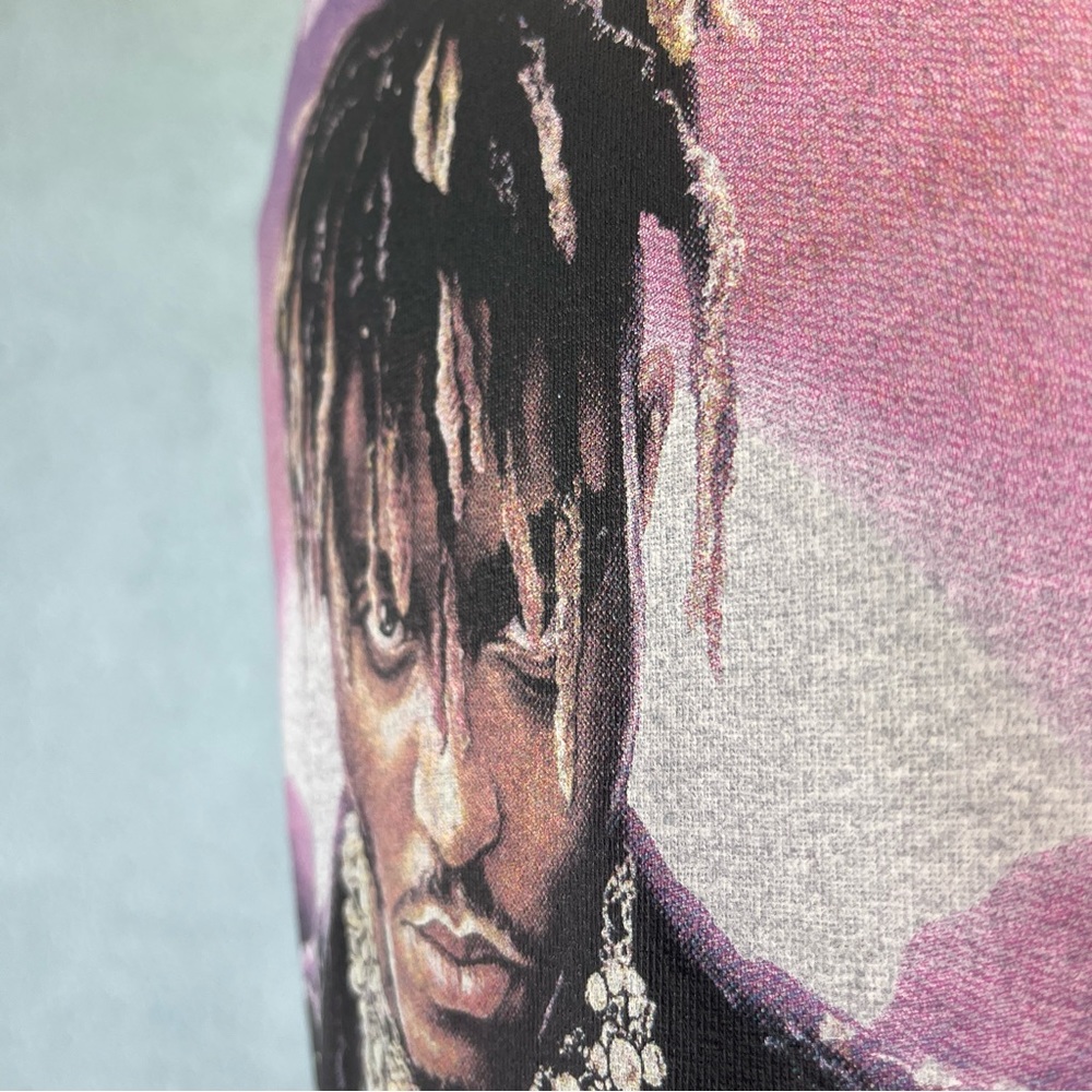 Black Juice World Graphic T Shirt Size S Purple Photo Image Rapper Hip Hop Music - Picture 3 of 7